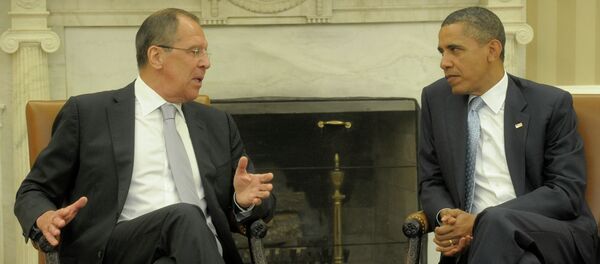 Serguéi Lavrov, ministro de Asuntos Exteriores de Rusia, y Barack Obama, presidente de EEUU (Archivo) - Sputnik Mundo