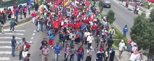 Marcha indígena en Ecuador llega a las puertas de Quito - Sputnik Mundo