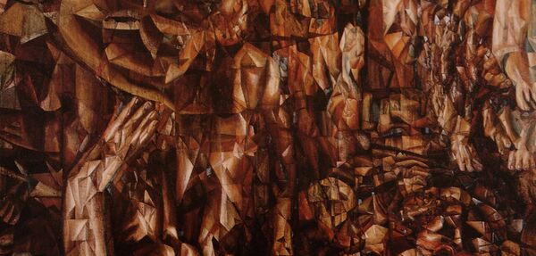 Pintura Guerra con Alemania de Pável Filónov - Sputnik Mundo