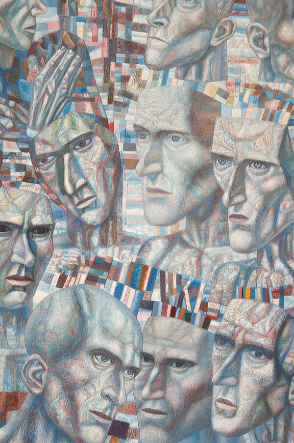 Pintura Udarniki de Pável Filónov - Sputnik Mundo