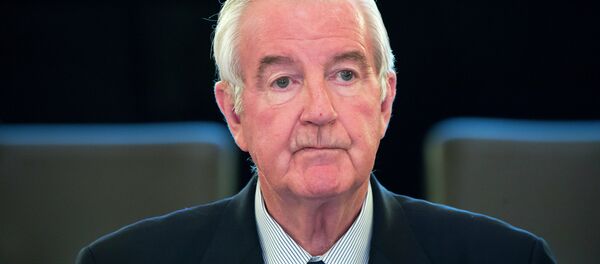WADA's (World anti-doping agency) chairman Craig Reedie gives a press conference at the national Assembly in Paris, on November 16, 2014.  - Sputnik Mundo
