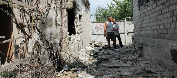 Edificio destruido en la región de Donetsk - Sputnik Mundo