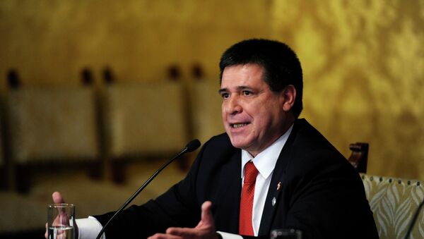 Horacio Cartes, presidente de Paraguay - Sputnik Mundo