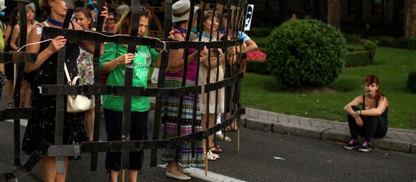 Protesta contra la ley mordaza en Madrid - Sputnik Mundo
