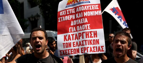 Las protestas en Grecia - Sputnik Mundo