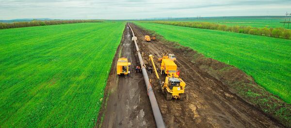 Construcción del gasoducto Construcción del gasoducto - Sputnik Mundo