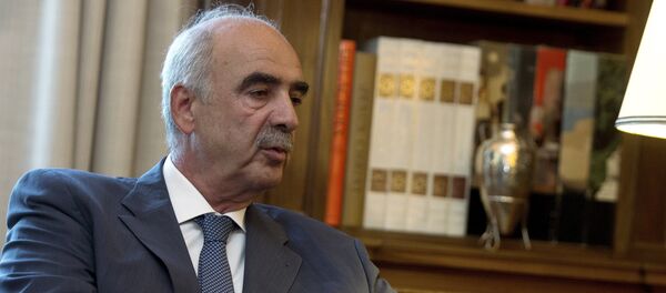 Vangelis Meimarakis, líder del partido conservador griego Nueva Democracia Vangelis Meimarakis, líder del partido conservador griego Nueva Democracia - Sputnik Mundo