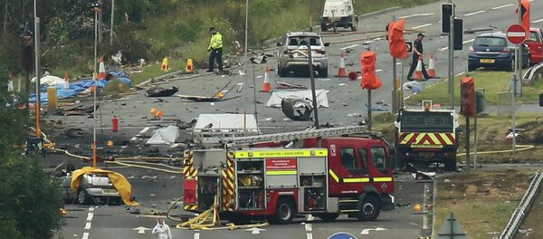 Lugar del accidente del avión Hawker Hunter - Sputnik Mundo