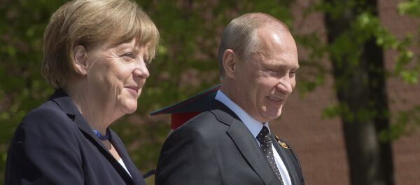 Angela Merkel, canciller de Alemania, y Vladímir Putin, presidente de Rusia (archivo) - Sputnik Mundo