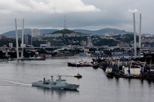 Ejercicios militares ruso-chinos Cooperación Naval 2015 - Sputnik Mundo