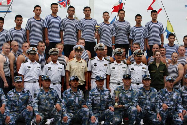 Ejercicios militares ruso-chinos Cooperación Naval 2015 - Sputnik Mundo