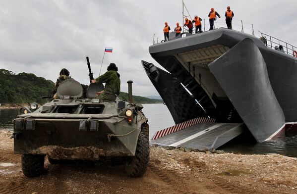 Ejercicios militares ruso-chinos Cooperación Naval 2015 - Sputnik Mundo