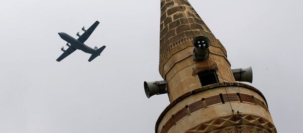 Avión de cargo estadounidense despega desde la base aérea de Incirlik en Turquía, el 30 de julio, 2015 - Sputnik Mundo