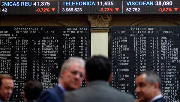 Visualizador de IBEX-35 en Bolsa de Madrid - Sputnik Mundo