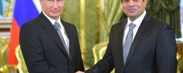 Vladímir Putin y Abdelfatah al Sisi, los líderes de Rusia y Egipto (archivo) - Sputnik Mundo