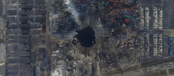 Lugar de la explosión de Tianjin Lugar de la explosión de Tianjin - Sputnik Mundo