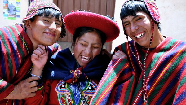 Jóvenes campesinos de Ecuador - Sputnik Mundo