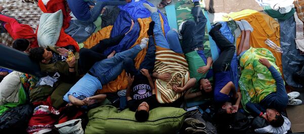 Refugiados en Budapest Refugiados en Budapest - Sputnik Mundo