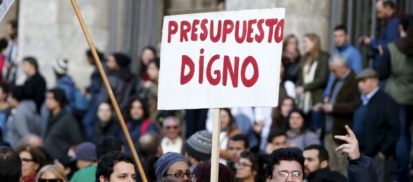 Huelga de profesores y estudiantes en Montevideo Huelga de profesores y estudiantes en Montevideo - Sputnik Mundo