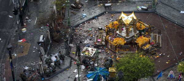 Lugar del atentado en el centro de Bangkok - Sputnik Mundo