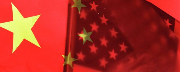 Banderas de China y EEUU - Sputnik Mundo