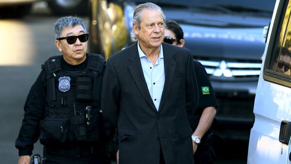 José Dirceu, ex jefe del Gabinete Civil de la Presidencia de la República de Brasil, el 31 de agosto, 2015 - Sputnik Mundo