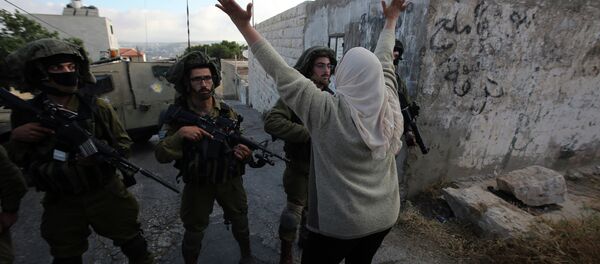 Soldados israelíes durante protestas en Cisjordania (archivo) - Sputnik Mundo