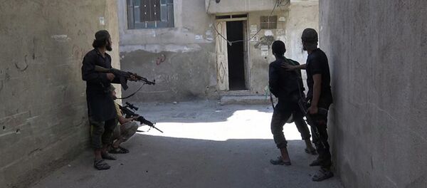 Militantes del Estado Islámico en Damasco, Siria, el 30 de agosto, 2015 - Sputnik Mundo