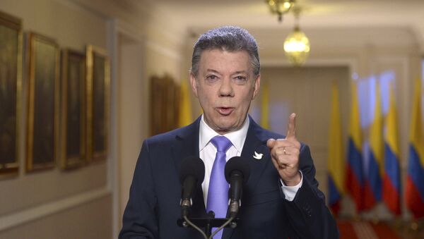 Juan Manuel Santos, presidente de Colombia - Sputnik Mundo