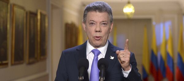 El presidente de Colombia, Juan Manuel Santos - Sputnik Mundo