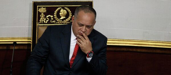 El titular de la Asamblea Nacional (Parlamento) de Venezuela, Diosdado Cabello El titular de la Asamblea Nacional (Parlamento) de Venezuela, Diosdado Cabello - Sputnik Mundo