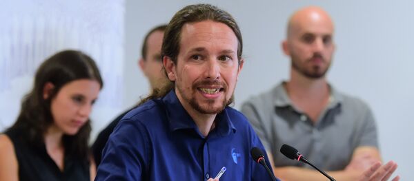 Pablo Iglesias, líder del partido Podemos - Sputnik Mundo