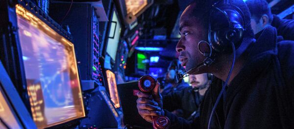 Centro de mando de un destructor estadonidense (Archivo) - Sputnik Mundo