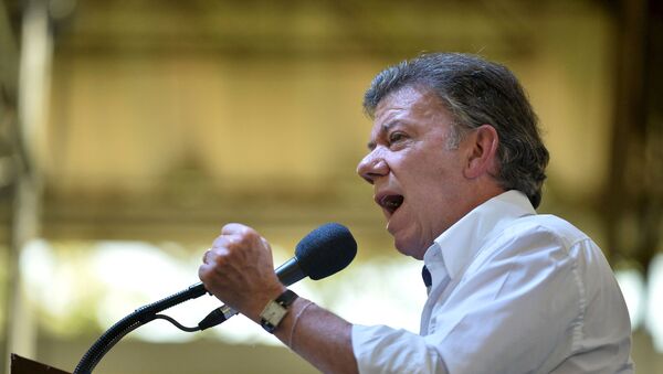 Juan Manuel Santos, presidente de Colombia - Sputnik Mundo