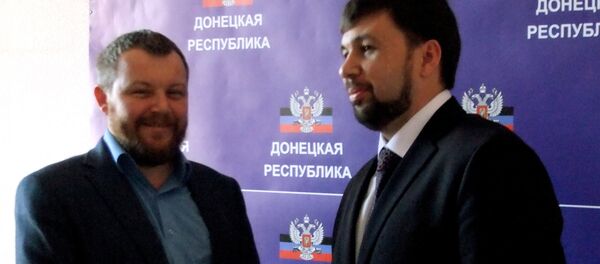 Andréi Purguín y Denís Pushilin (Archivo) - Sputnik Mundo