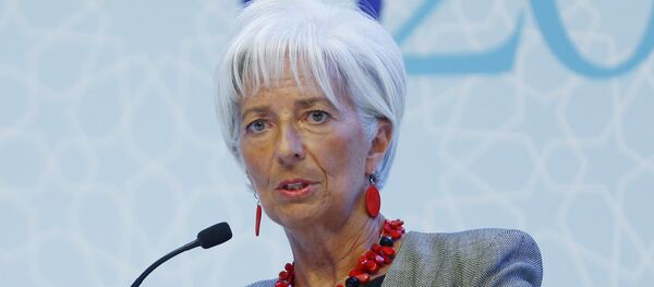 Christine Lagarde, directora del Fondo Monetario Internacional (FMI) Christine Lagarde, directora del Fondo Monetario Internacional (FMI) - Sputnik Mundo