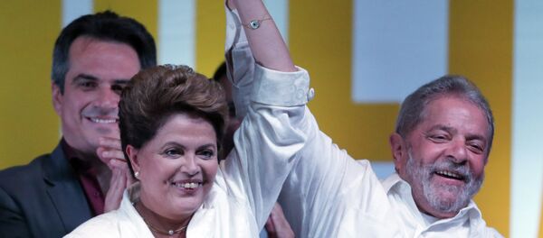La presidenta de Brasil, Dilma Rousseff y el expresidente del país,  Luiz Inacio Lula da Silva - Sputnik Mundo