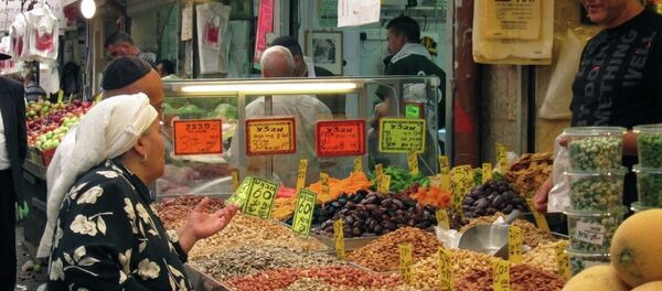 Mercado Majane Yehuda en Jerusalén está especialmente animado en víspera de Shabat - Sputnik Mundo