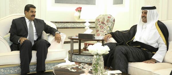 Presidente de Venezuela Nicolás Maduro y Emir de Catar Tamim Bin Hamad Al Zani - Sputnik Mundo