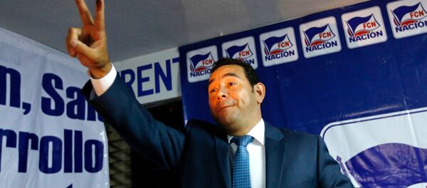Jimmy Morales, candidato por el Frente de Convergencia Nacional a la presidencia de Guatemala - Sputnik Mundo