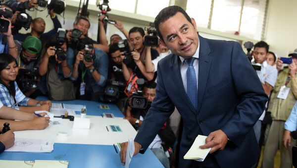 Jimmy Morales, candidato por el Frente de Convergencia Nacional a la presidencia de Guatemala - Sputnik Mundo