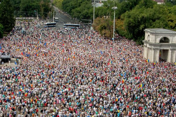 Protestas multitudinarias en Chisinau - Sputnik Mundo