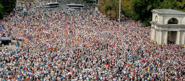 Protestas antigubernamentales en Moldavia - Sputnik Mundo