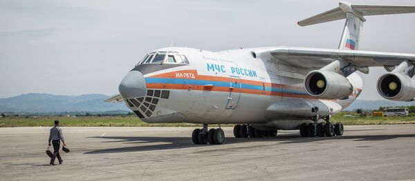 Avión ruso con ayuda humanitaria en Siria (archivo) - Sputnik Mundo