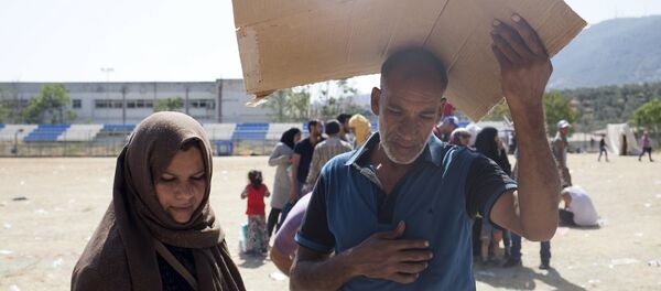 Refugiados en Grecia - Sputnik Mundo