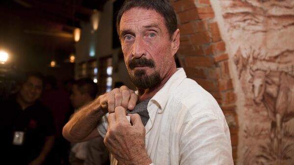 John McAfee - Sputnik Mundo