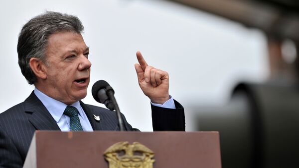 Juan Manuel Santos, presidente de Colombia - Sputnik Mundo