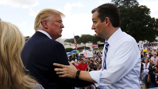 Donald Trump y Ted Cruz - Sputnik Mundo