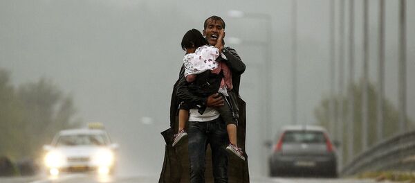 Refugiados sirios en Grecia - Sputnik Mundo