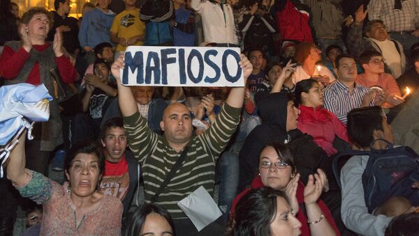 Protesta contra el fraude durante las elecciones en Tucumán, el 25 de agosto, 2015 - Sputnik Mundo